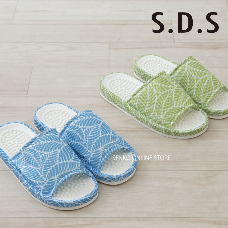 SDS ヘルスリーフヴェイン スリッパ Lサイズ(約24〜26cm) ブルー/グリーン