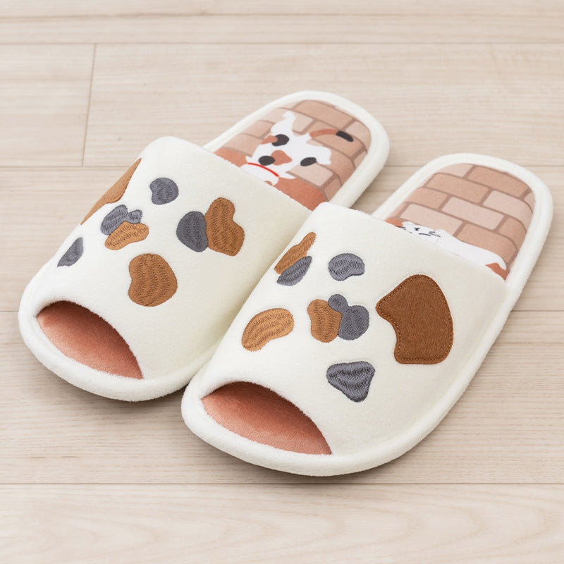 SDS 和にゃんこ ミケ スリッパ フリーサイズ ベージュ