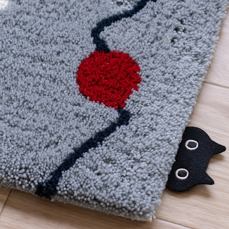 アツコマタノ キッチンの窓辺 ロングマット 約50×120cm グレー/アイボリー