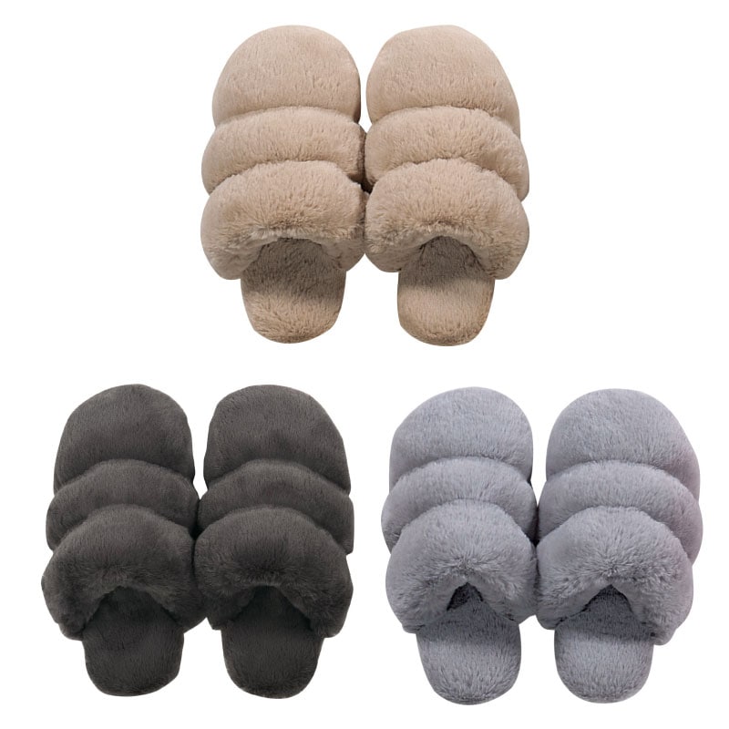 【ボアスリッパ 洗える 暖かい もこもこ 冬用 カラバリ豊富】LLサイズ 約25〜27cm ベージュ/ブラック/ブラウン/グレー SDS Boappa(ボアッパ)