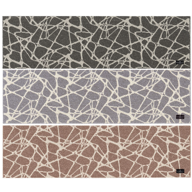 マスターキッチンラグ PENTELIKON ペンテリコン ロングマット 約50×180cm グレー/ライトグレー/モカ