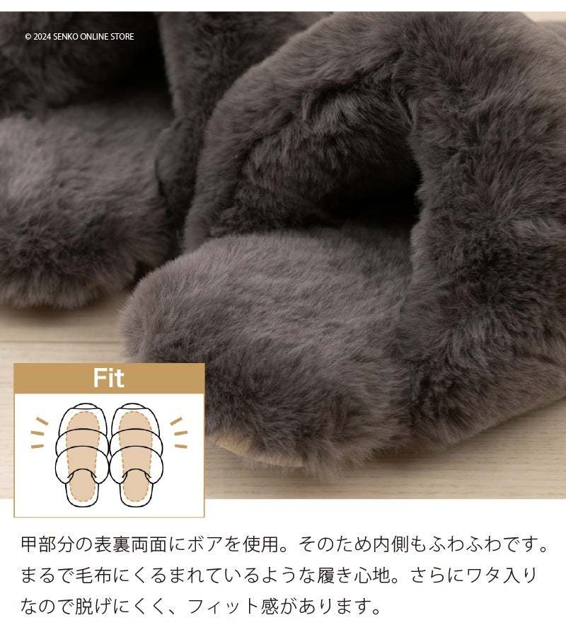 SDS Boappa(ボアッパ) オープントゥスリッパ 適応サイズ:(M)約21〜23cm ベージュ/ブラウン/グレー/ピンク
