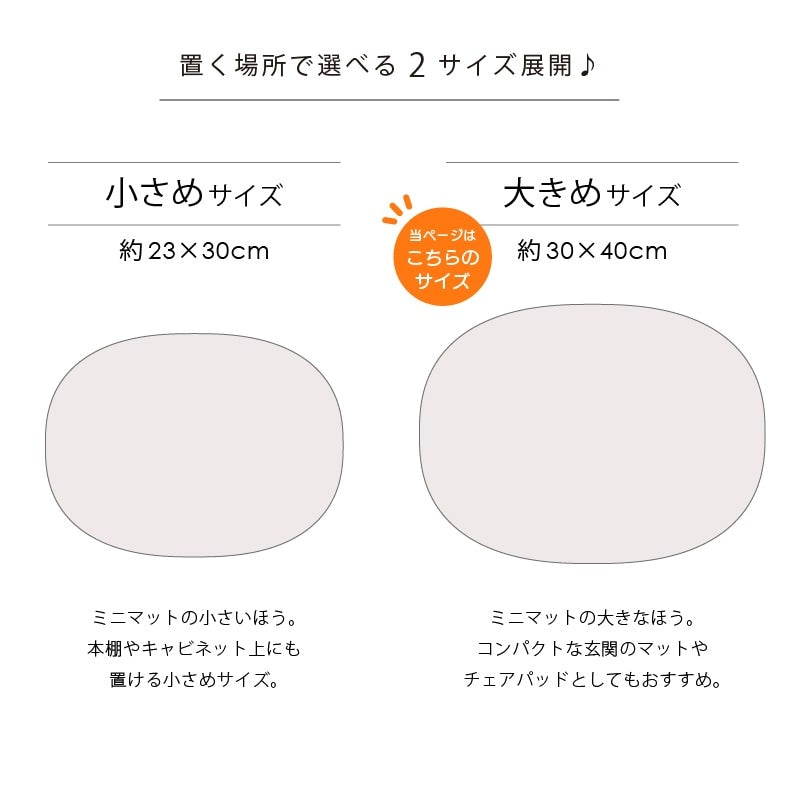 SDS Pce(ピース)ミニマット 約30×40cm アジアゾウ/コアラ/トナカイ/ジャイアントパンダ/ホッキョクグマ