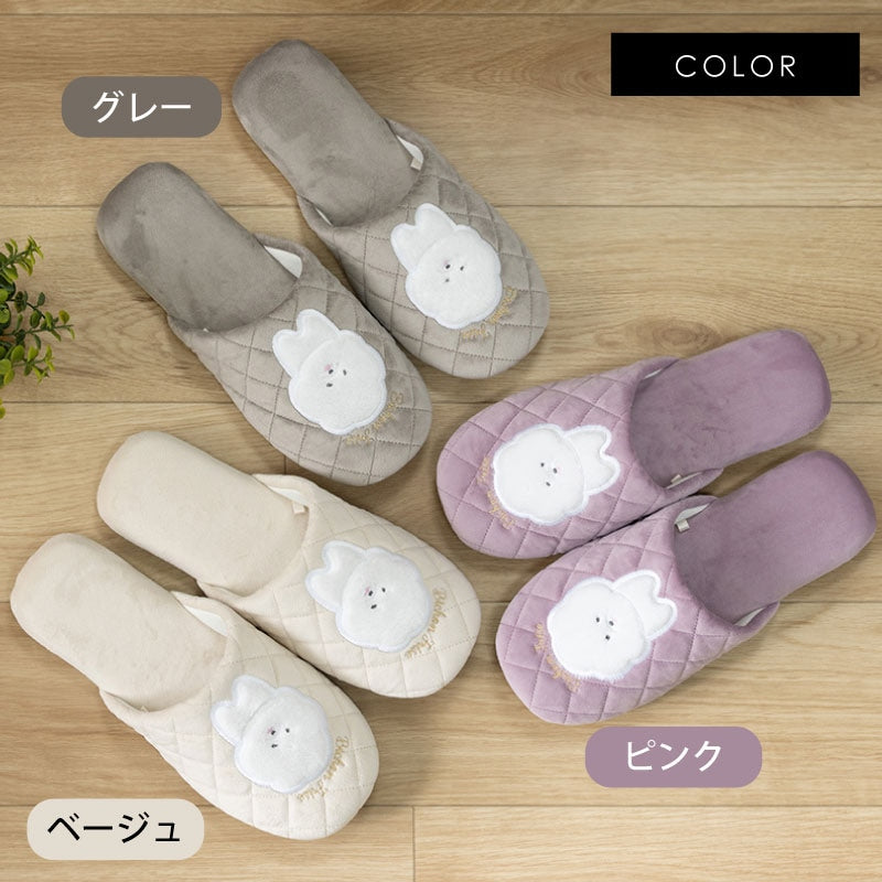 SDS ビションフリーゼ スリッパ 適応サイズ:約22〜24cm ベージュ/グレー/ピンク