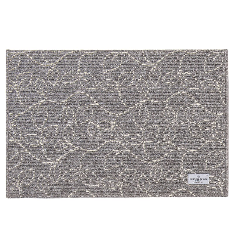 【ラグマット インテリアマット 玄関マット モダン シック 上品 高級感 シンプル】約50×75cm グレー SDS/マスタースペースラグ URBAN801 アーバン801