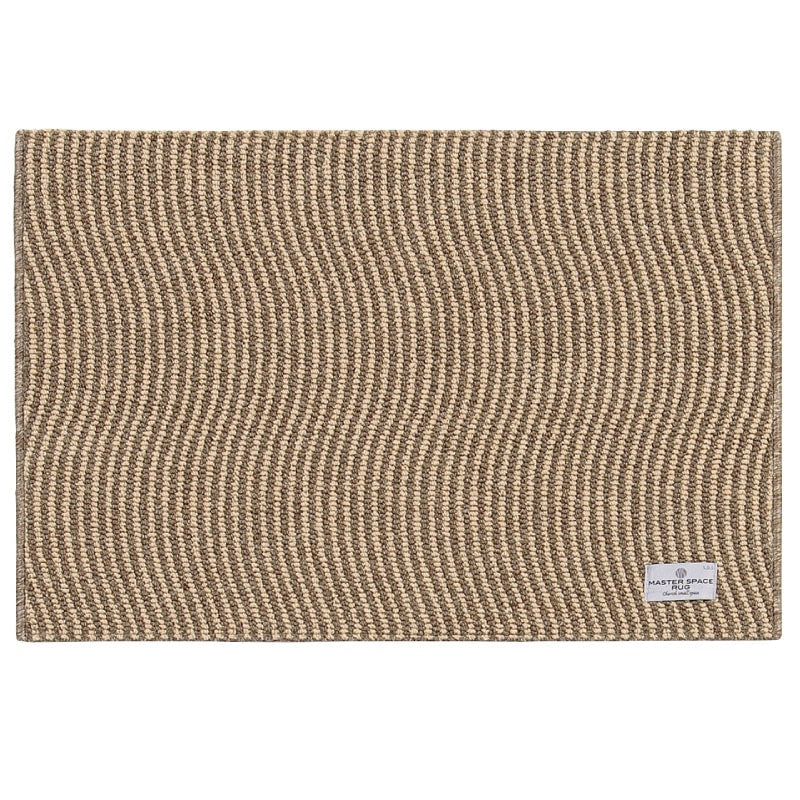 【ラグマット インテリアマット 玄関マット モダン シック 上品 高級感 シンプル】約50×75cm モカ SDS/マスタースペースラグ KINETIC キネティック