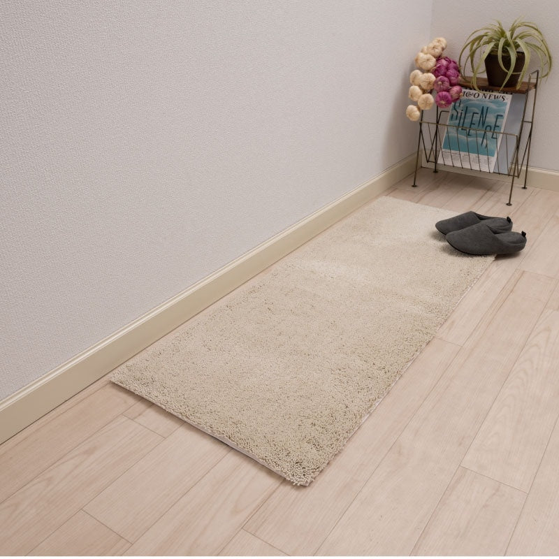 SDS 実はすごいキッチンマット 約50×120cm ホワイト/ベージュ/グリーン/ブルー/ピンク