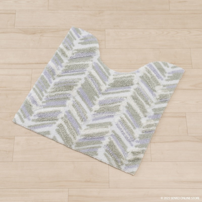 ★M+home カランロート トイレマット 約60×60cm ベージュ