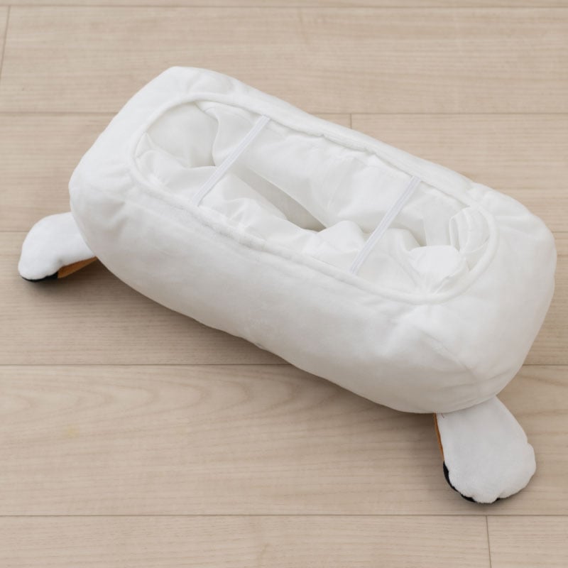 SDS もちもちシマエナガ ティッシュケースカバー 外寸:約W32×D19×H15cm ホワイト