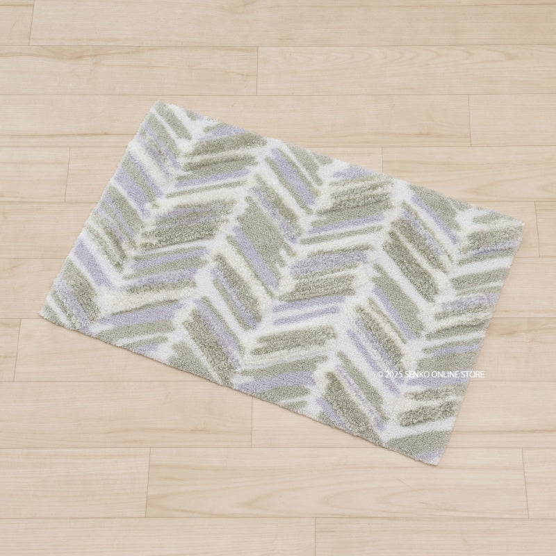 M+home カランロート インテリアマット 約50×75cm ベージュ