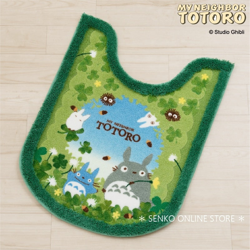 【ロングトイレマット ジブリ キャラクター 】約78×60cm グリーン となりのトトロ あおぞらどんぐり