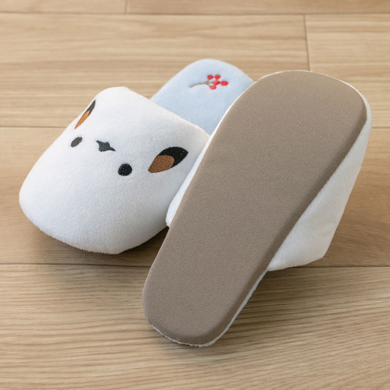 SDS チビシマエナガちゃん 子供用スリッパ 約16〜18cm ブルー