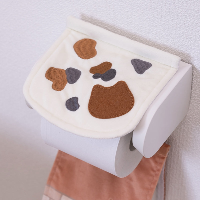 SDS 和にゃんこ ミケ ペーパーホルダーカバー ベージュ