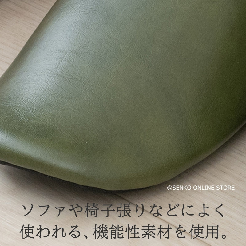 クリアセゾン バイカラー PVCスリッパ Lサイズ(約26cm) ブラック/グリーン/レッド/イエロー