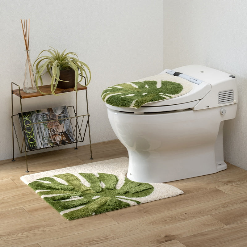 M+home レフティ トイレマット 約60×60cm グリーン
