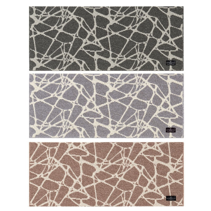 マスターキッチンラグ PENTELIKON ペンテリコン ロングマット 約50×120cm グレー/ライトグレー/モカ