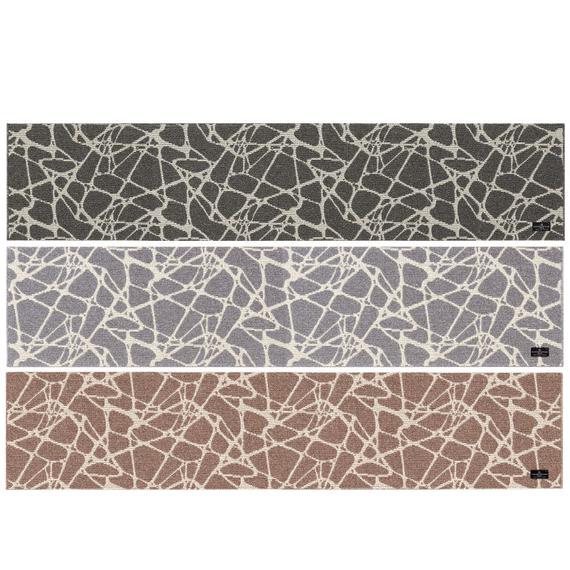 マスターキッチンラグ PENTELIKON ペンテリコン ロングマット 約50×240cm グレー/ライトグレー/モカ