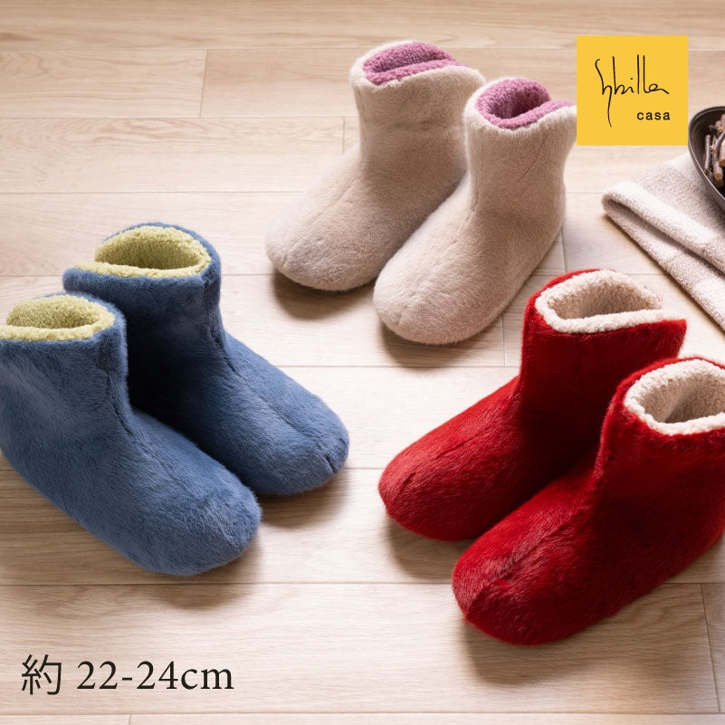 ★シビラ アバホ スリッパ 約22〜24cm ブルー/ベージュ/レッド