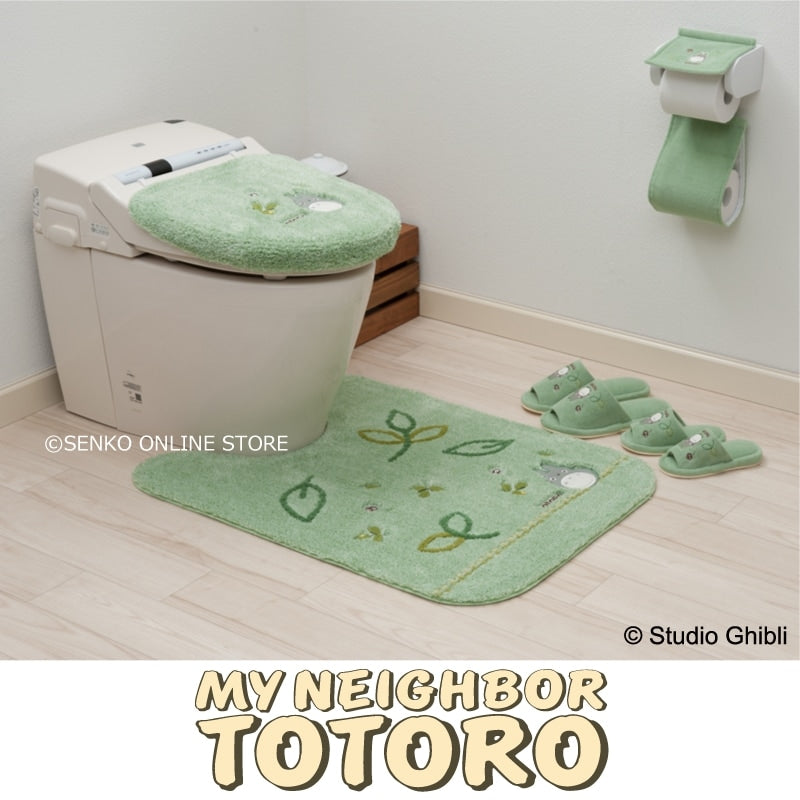 となりのトトロ もりのかぜ ロングトイレマット 約80×60cm グリーン