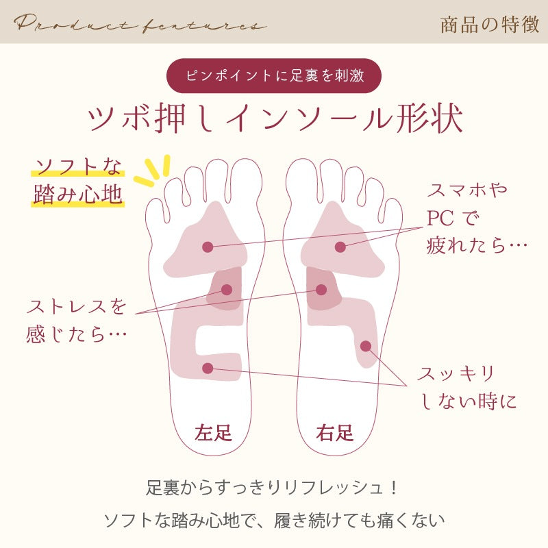 【スリッパ 花モチーフ付き 可愛い おしゃれ つぼ押し】約22〜24cm ベージュ/パープル サロンドソワレ ルラシェ