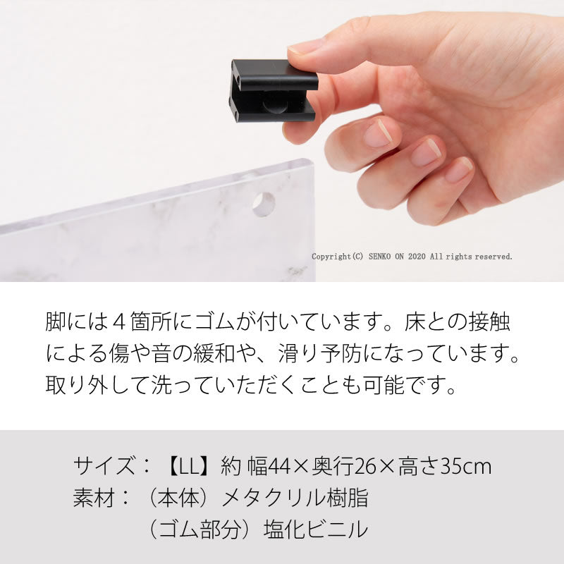 マーブルストーン バスチェア LL(高さ約35cm) グレー 単品 ラッピング/のし対応不可