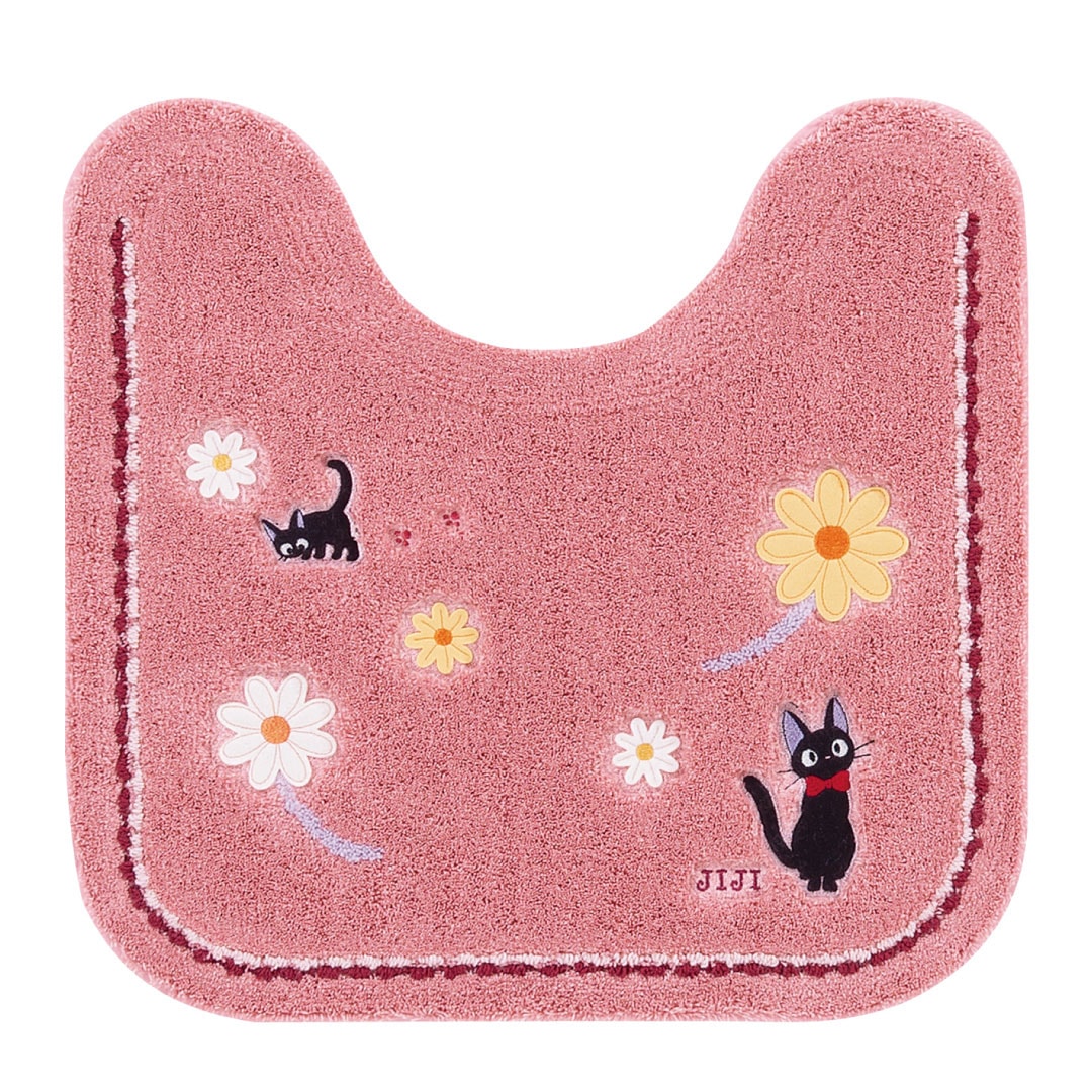 魔女の宅急便 花さんぽ トイレマット 約58×60cm ピンク