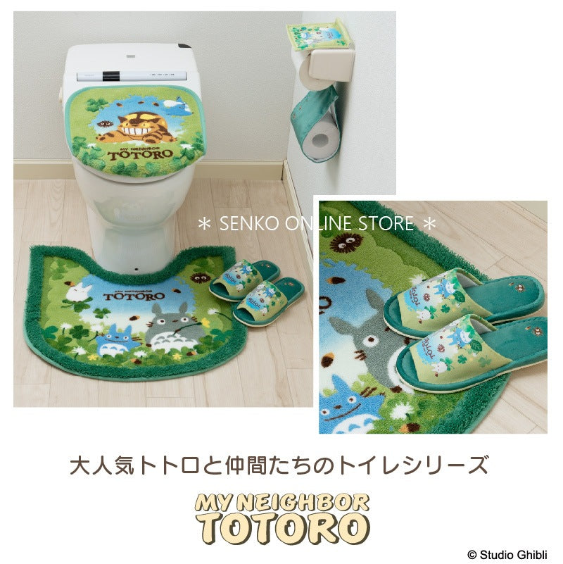 【ロングトイレマット ジブリ キャラクター 】約78×60cm グリーン となりのトトロ あおぞらどんぐり