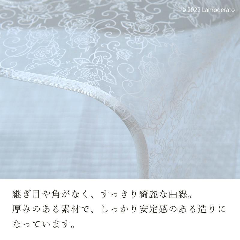 【バスチェアL 浴用品 風呂椅子 薔薇 バラ 花柄 スケルトン 透明 エレガント】Lサイズ ホワイト クリアローズ ラッピング/のし対応不可