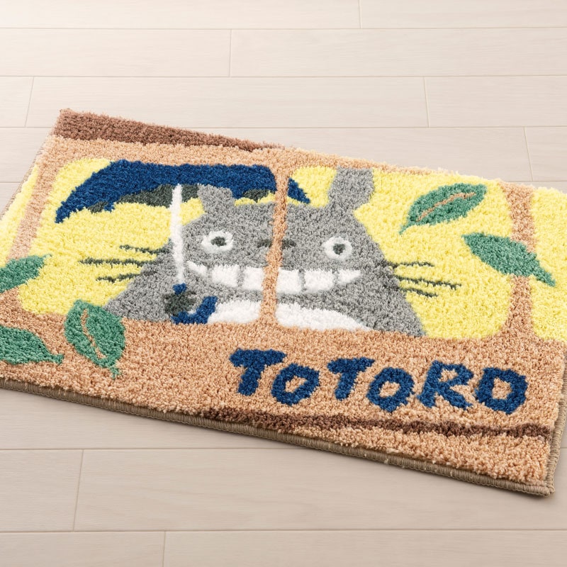 となりのトトロ バスのりトトロ ギフト箱入りバスマット 約40×60cm ベージュ
