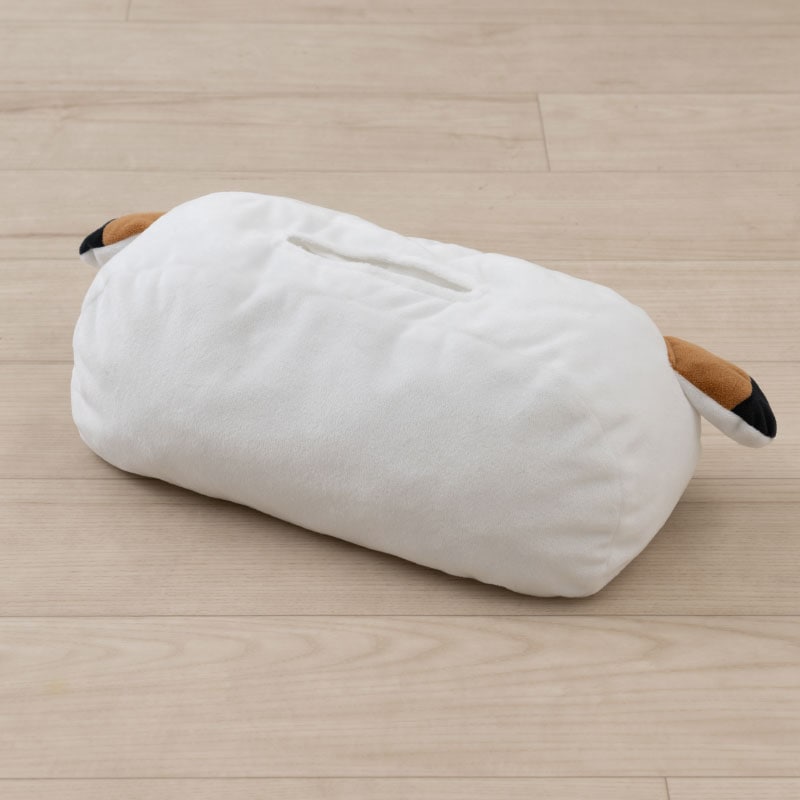 SDS もちもちシマエナガ ティッシュケースカバー 外寸:約W32×D19×H15cm ホワイト