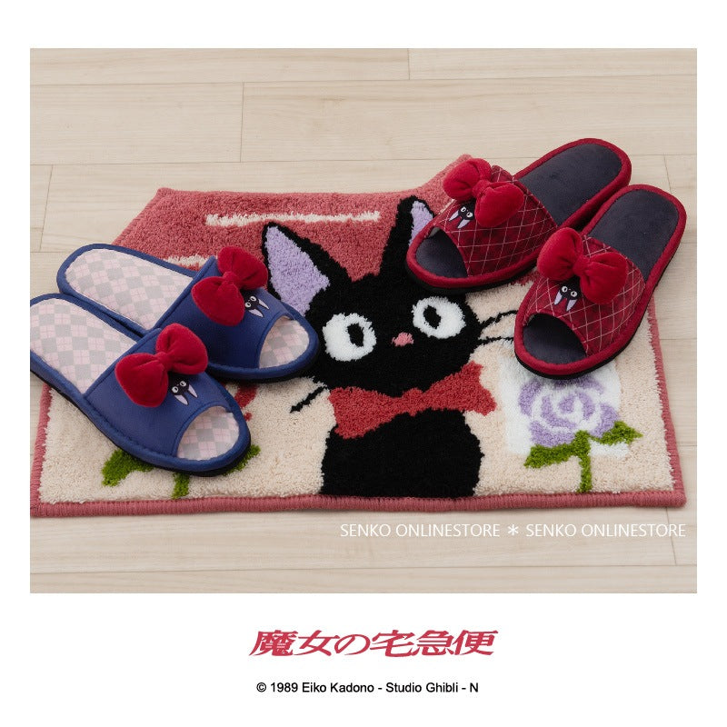 魔女の宅急便 あこがれリボン スリッパ 約24.0cm ネイビーブルー/レッド