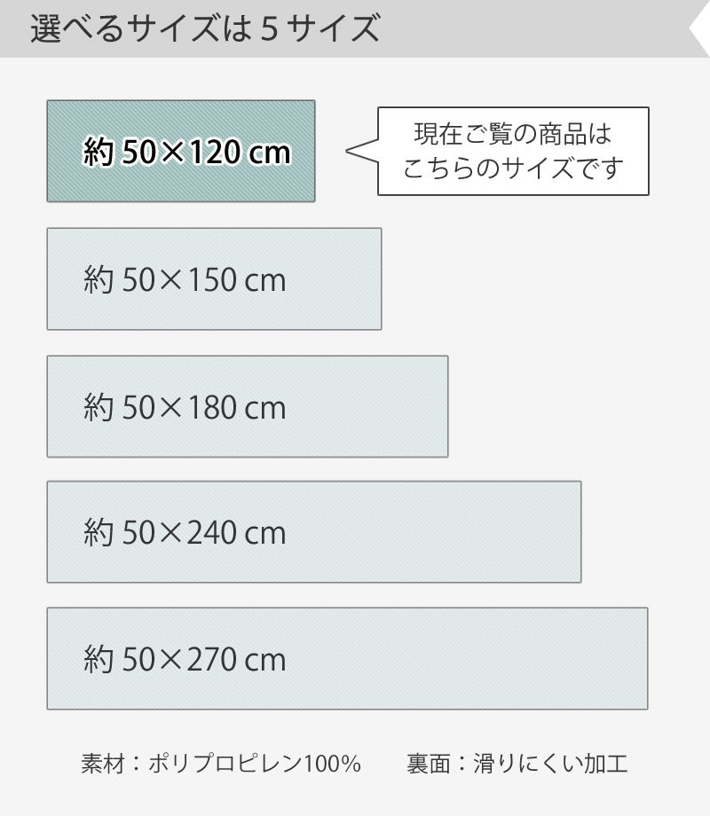 【キッチンマット ギリシャ製 薄手 滑りにくい 洗える 床暖房対応 モダン】約50×120cm ダークグレー/グレー SDS/マスターキッチンラグ ORBIT オービット ラッピング/のし対応不可