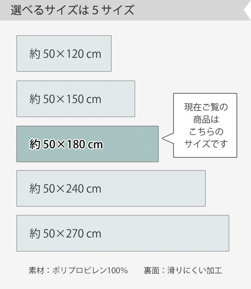 【キッチンマット ギリシャ製 薄手 滑りにくい 洗える 床暖房対応 モダン】約50×180cm ダークグレー/グレー SDS/マスターキッチンラグ ORBIT オービット ラッピング/のし対応不可