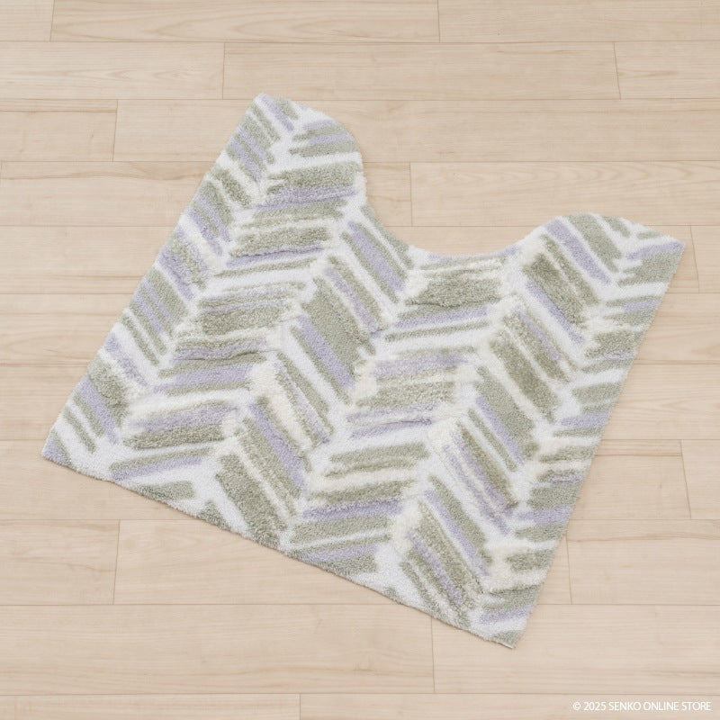 ★M+home カランロート トイレマット 約70×70cm ベージュ