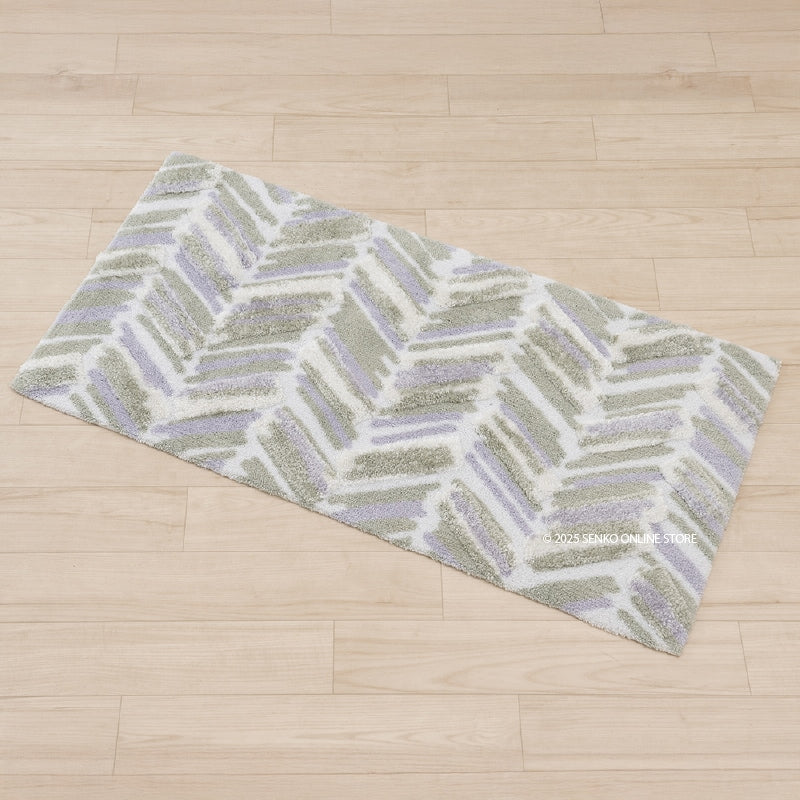 M+home カランロート インテリアマット 約60×120cm ベージュ